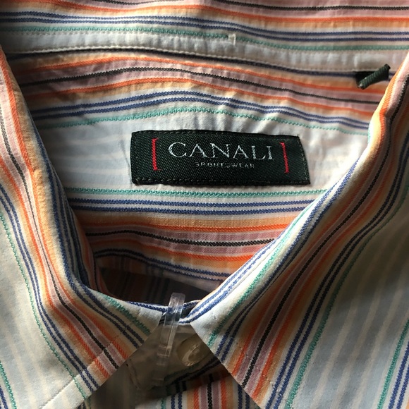 Canali Other - CANALI Men’s Button Down Striped Shirt - XL